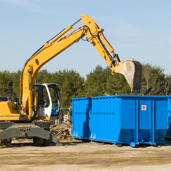 can i choose the location where the residential dumpster will be placed in Russell County